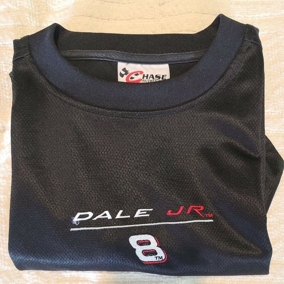 Chase Authentics Dale Earnhardt L Nascar LS Shirt Crew Neck Racing Shirt Black - Picture 11 of 11